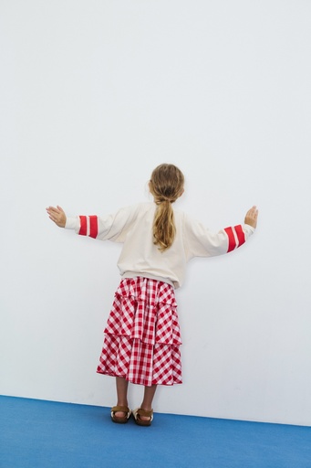 Weekend House Kids - Apple shape sweatshirt - Ecru