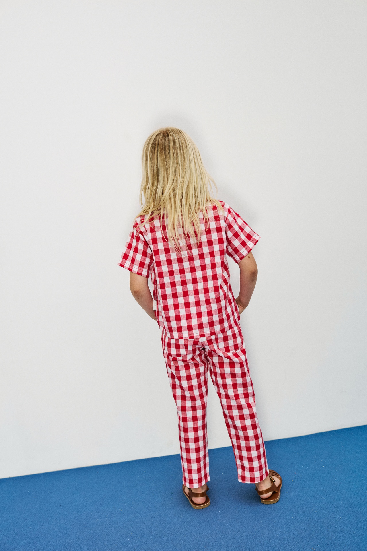 Weekend House Kids - Apple carrot pants - Red and white - 3