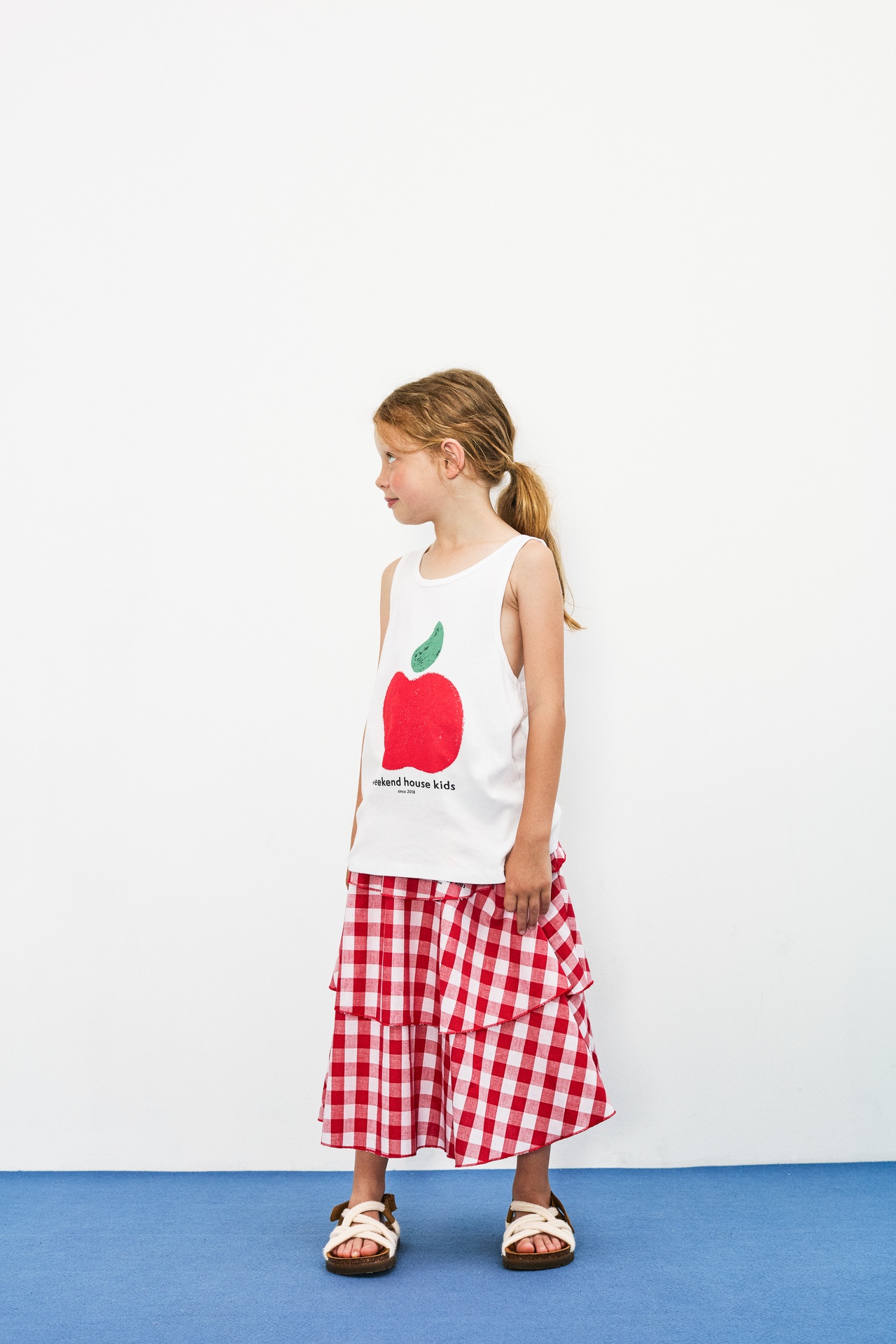 Weekend House Kids - Apple tank t-shirt - White - 1