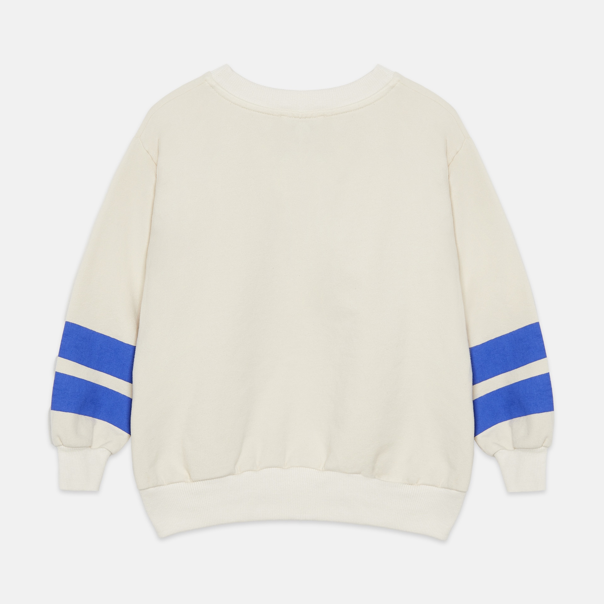 Weekend House Kids - Happy dog striped sweatshirt - Ecru - 2