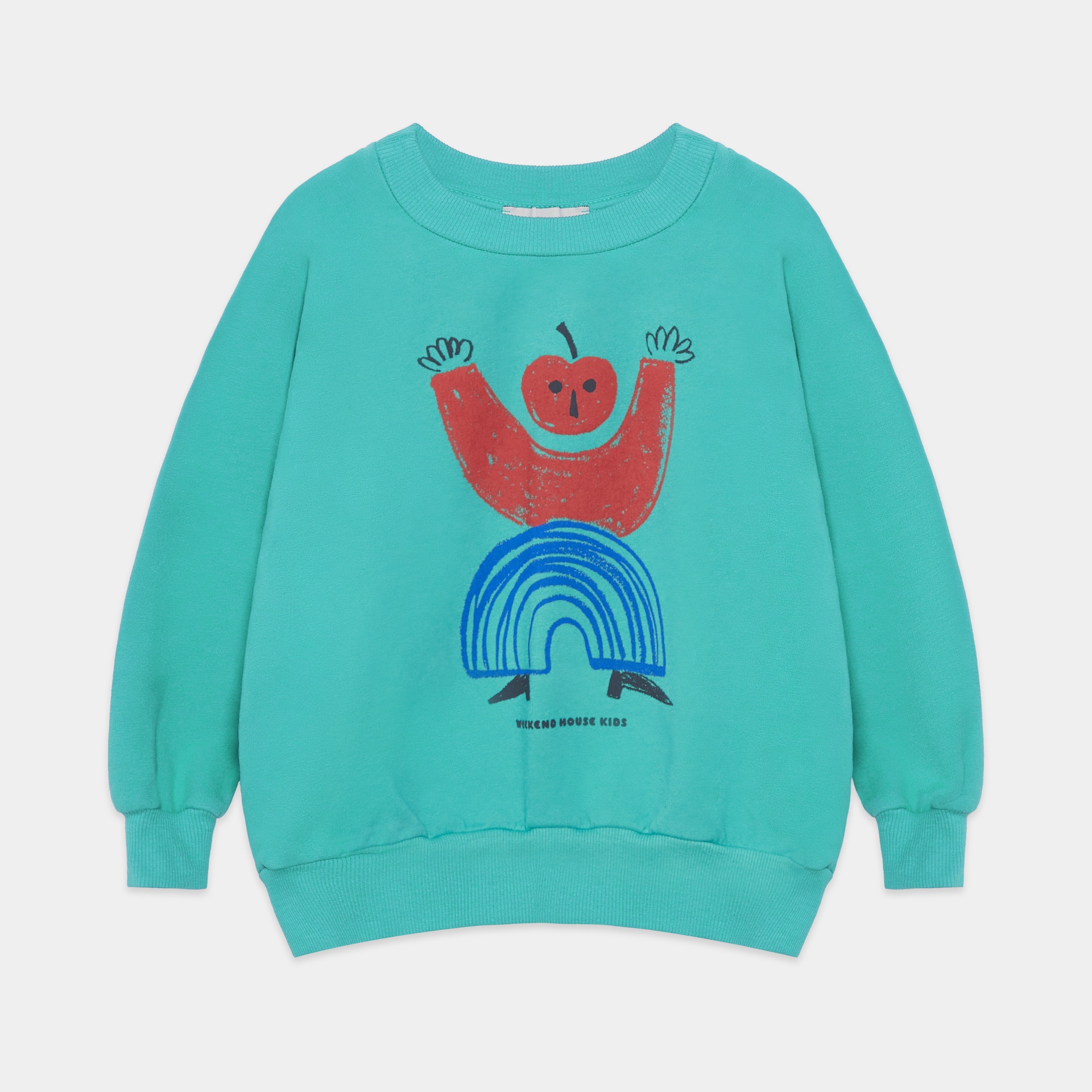 Weekend House Kids - Cherry kid sweatshirt - Green - 1