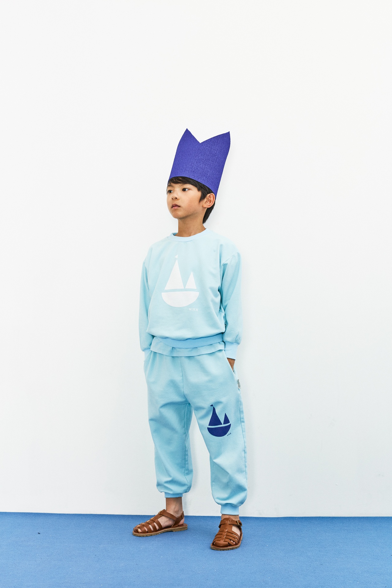 Weekend House Kids - Boat sweatshirt - Celeste - 2