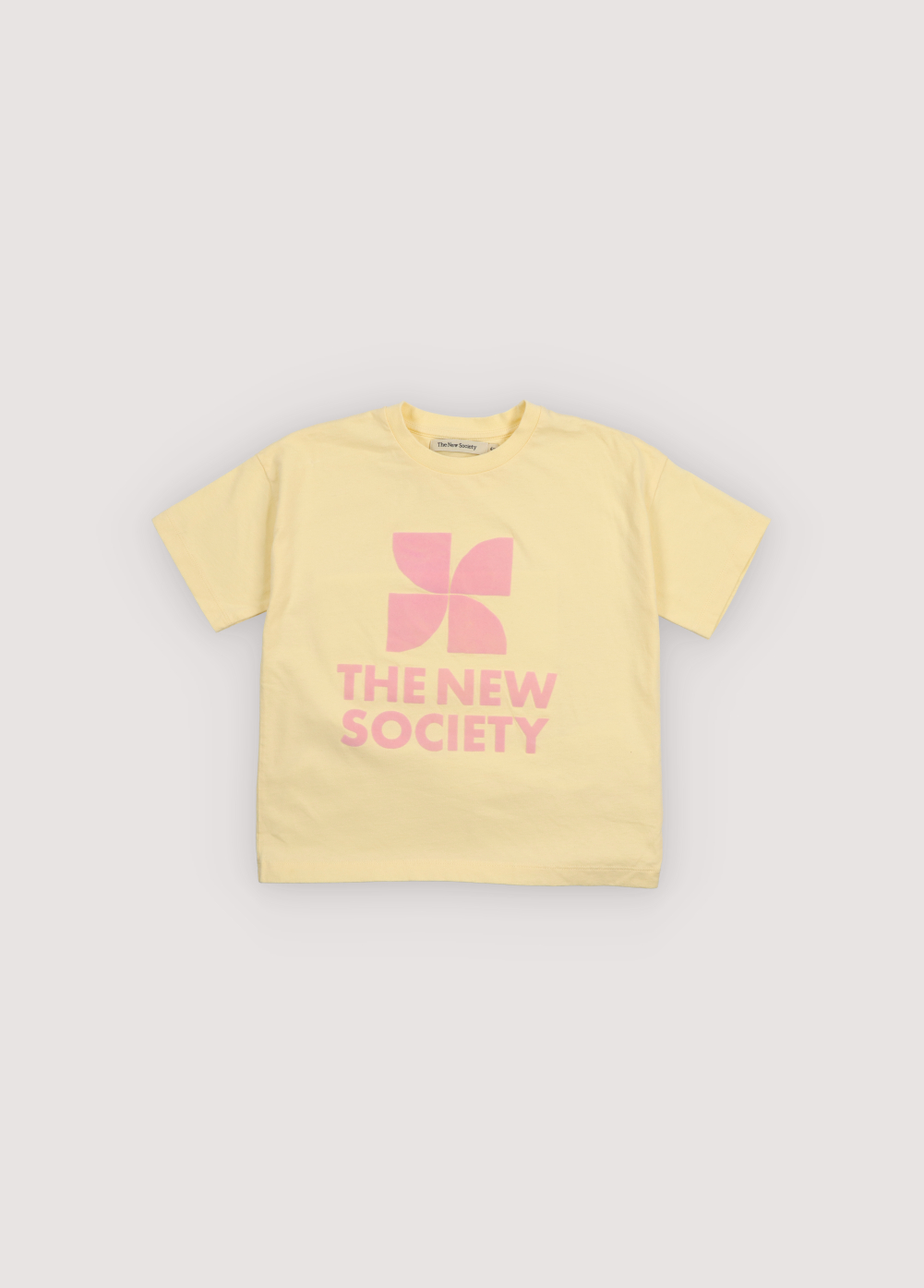 The New Society - Tns logo t-shirt - Soft lemon - 2