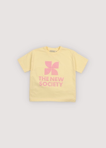 The New Society - Tns logo t-shirt - Soft lemon