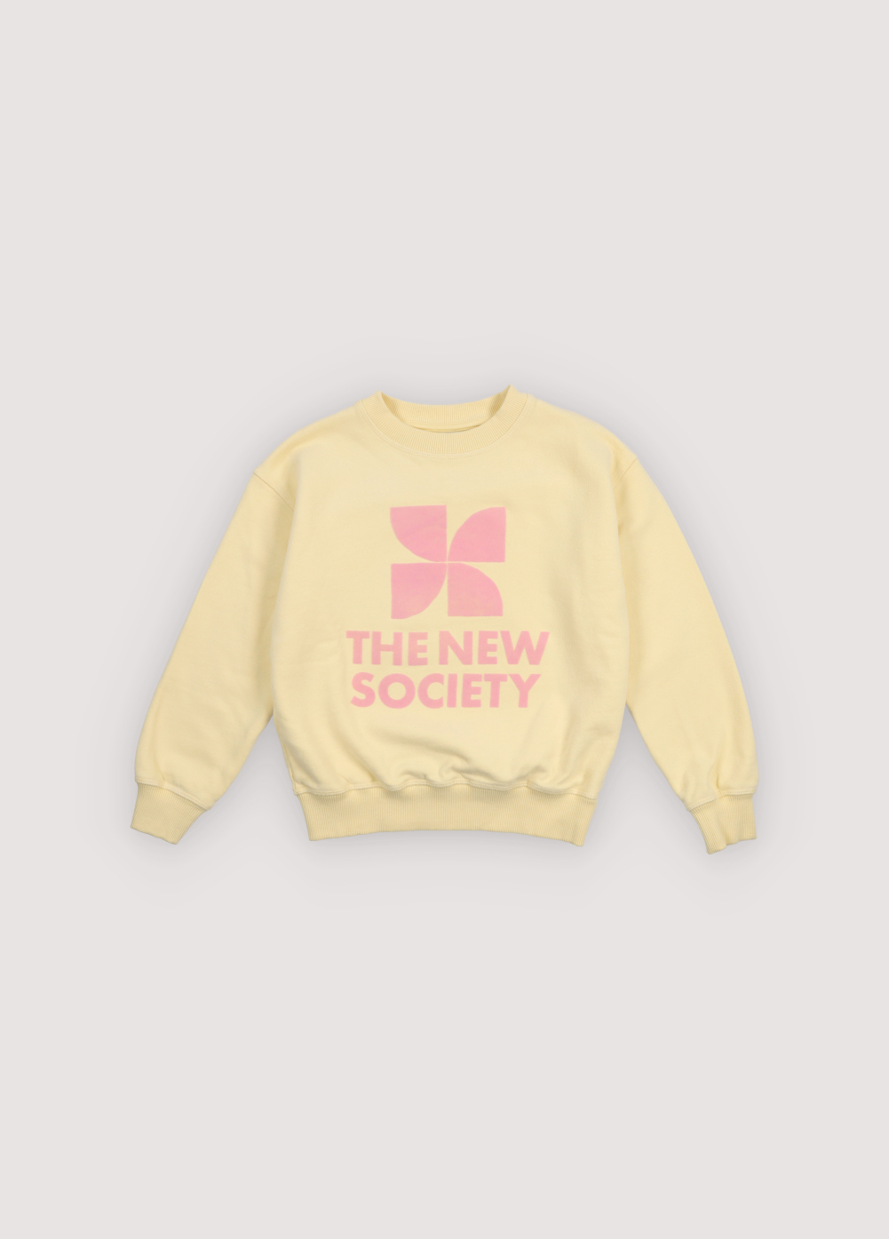 The New Society - Tns logo sweatshirt - Soft lemon - 1