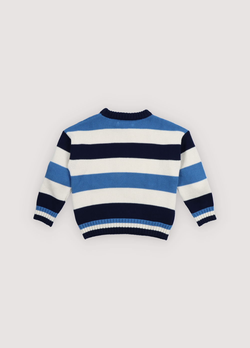 The New Society - Celosia jumper - Summer midnight block stripes - 4