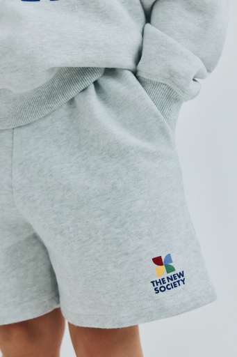 The New Society - Tns logo short - Light grey melange