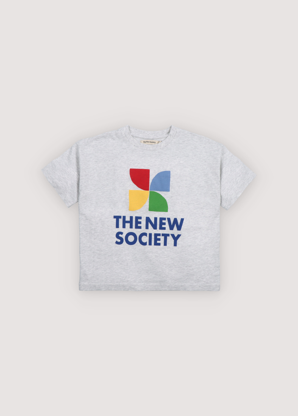 The New Society - Tns logo t-shirt - Light grey melange - 1