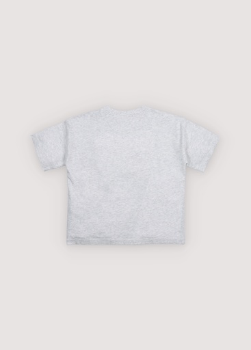 The New Society - Tns logo t-shirt - Light grey melange