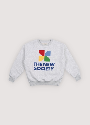 The New Society - Tns logo sweatshirt - Light grey melange