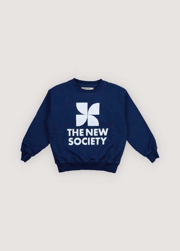 The New Society - Tns logo sweatshirt - Indigo denim