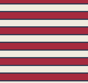The New Society - Acacia  teen  polo - Tulip red & midnight stripes