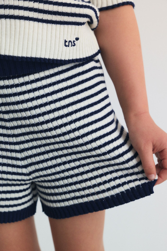 The New Society - Azalea polo knit - Summer midnight