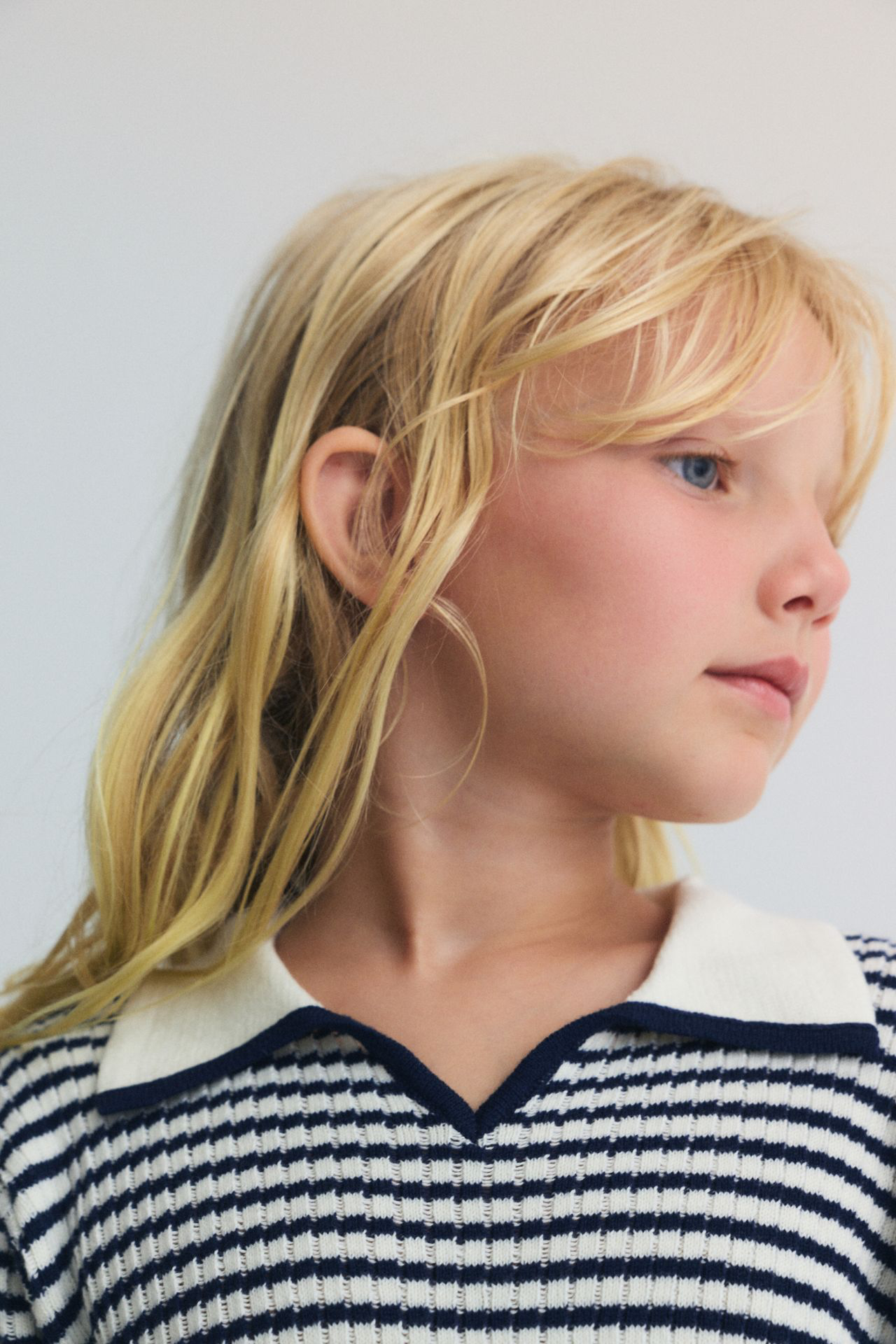 The New Society - Azalea polo knit - Summer midnight - 2