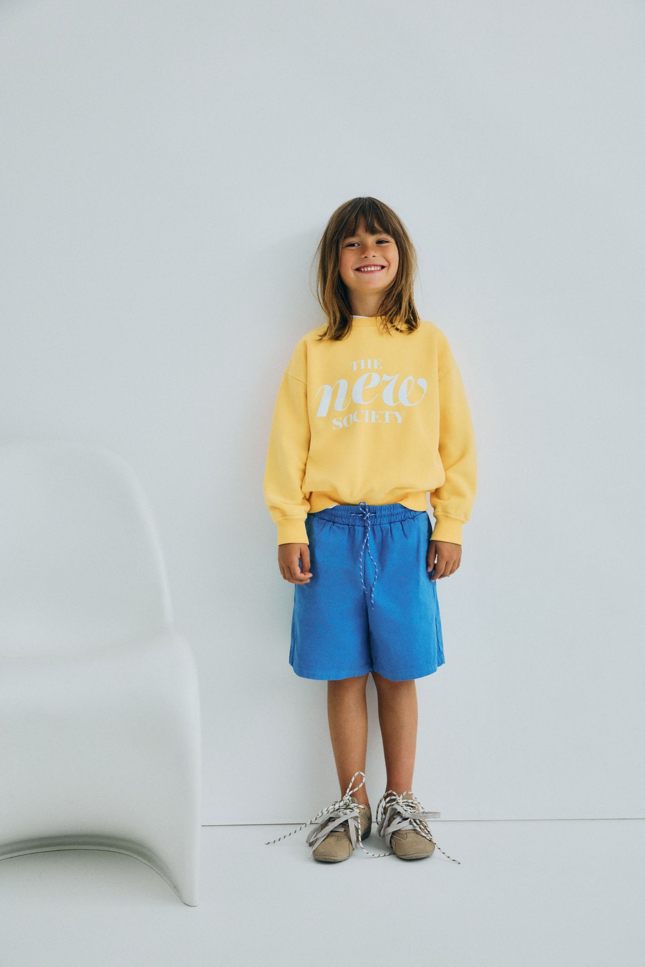 The New Society - Maca sweatshirt - Mimosa yellow - 1