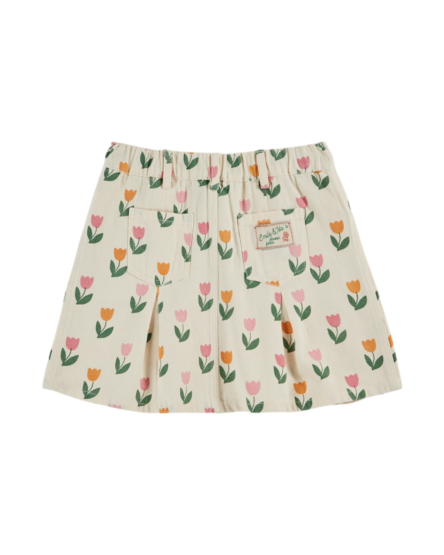 Emile & Ida - Jupe imprimee all over - Tulipe (ad187) - 1