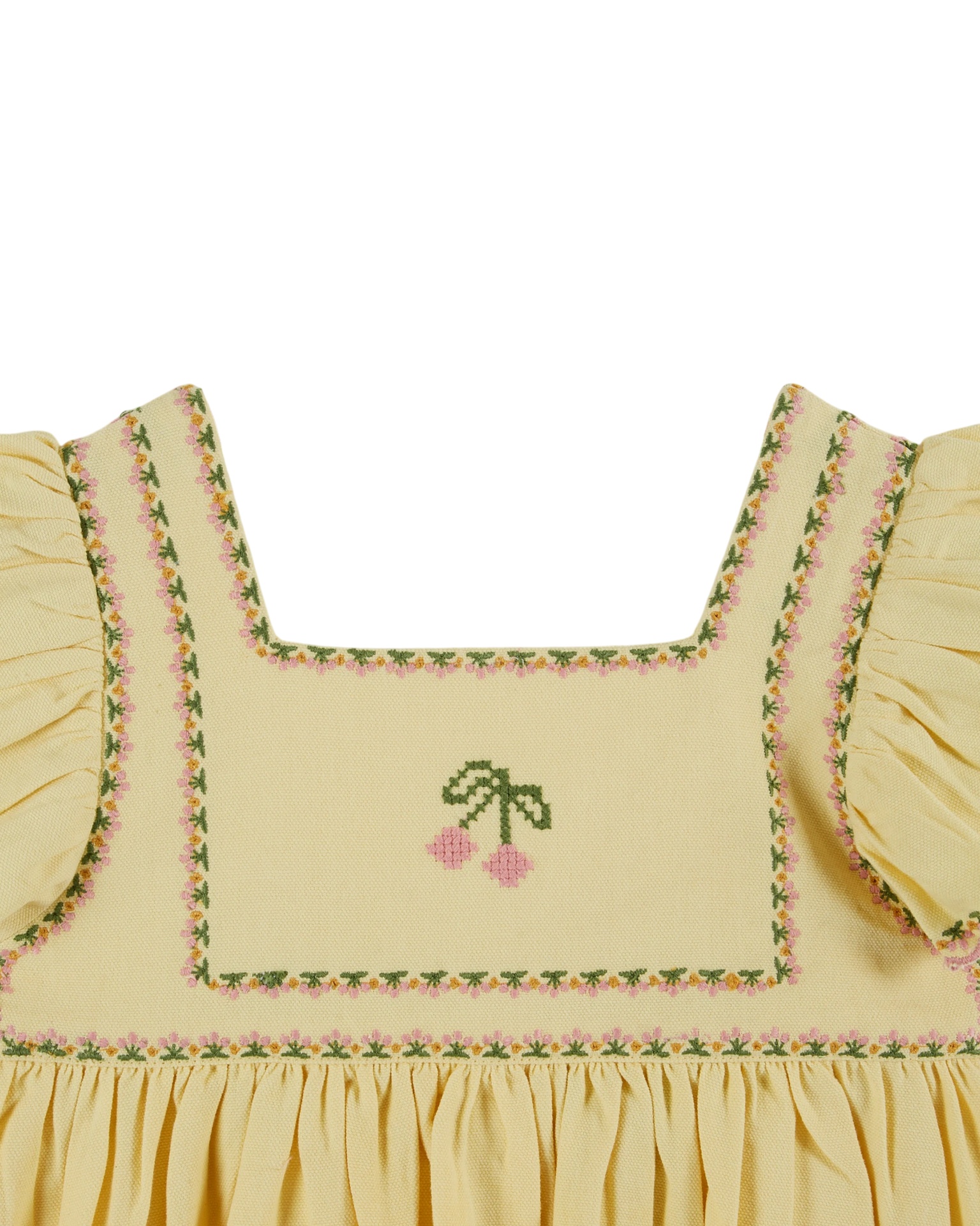 Emile & Ida - Robe brode canvas - Mimosa (ad042a) - 1