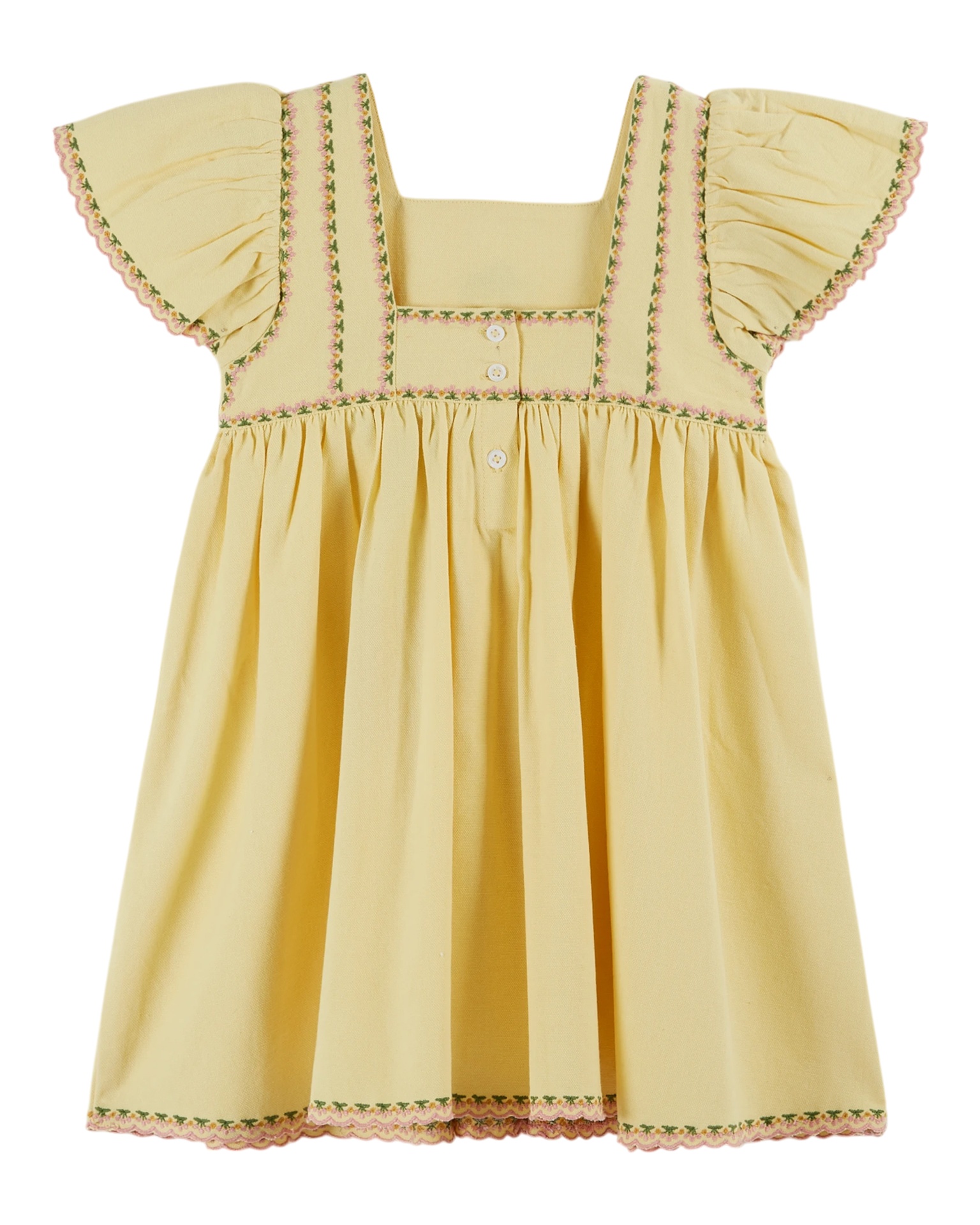 Emile & Ida - Robe brode canvas - Mimosa (ad042a) - 2