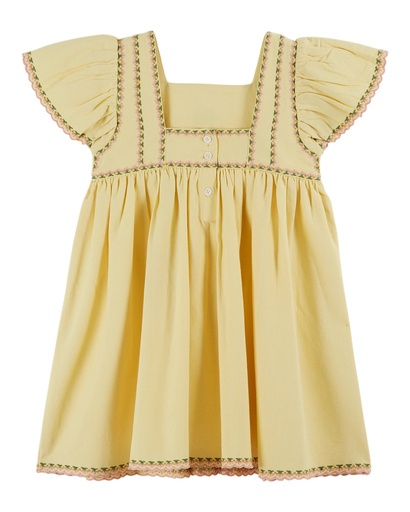 Emile & Ida - Robe brode canvas - Mimosa (ad042a)