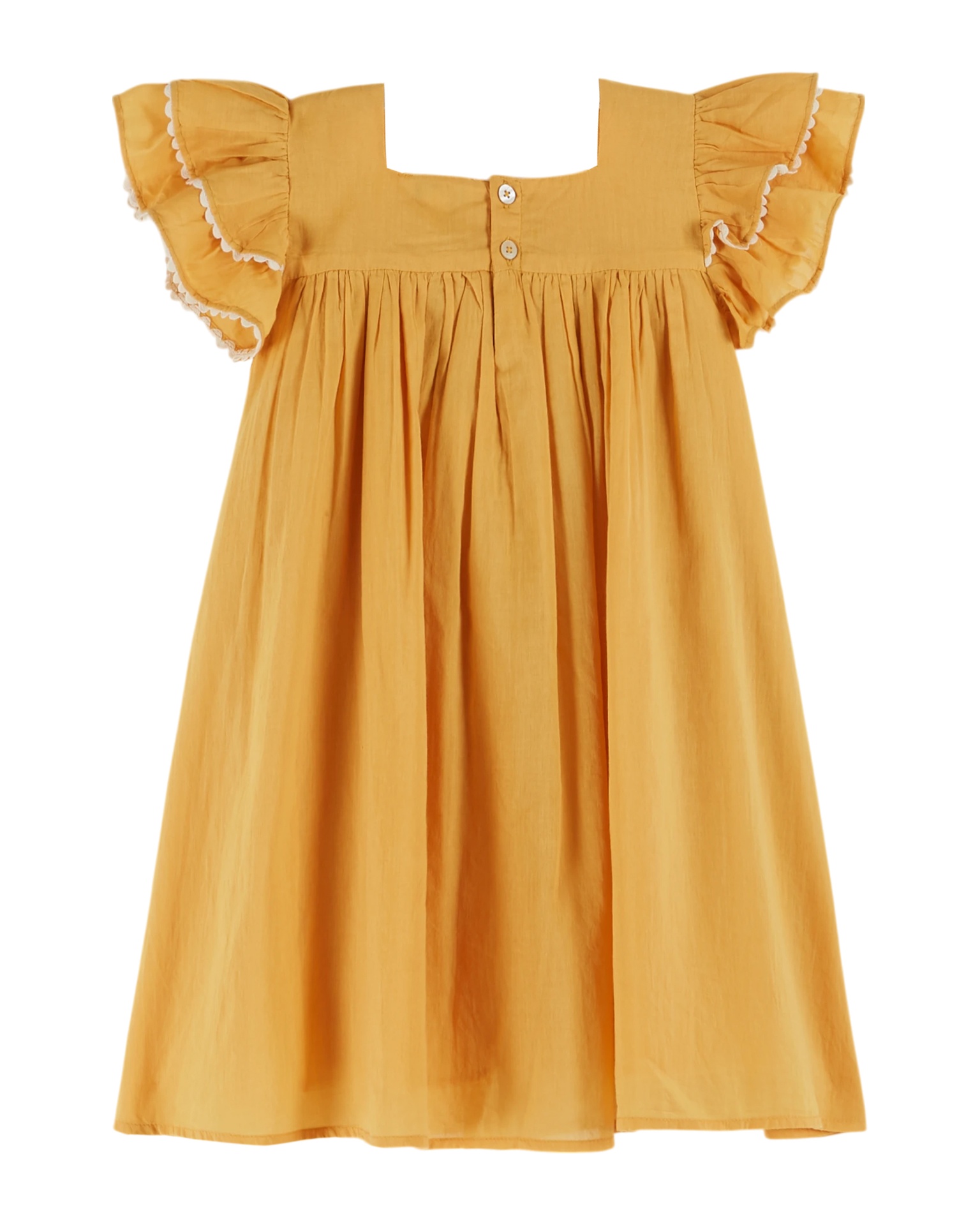 Emile & Ida - Robe voile de coton - Tournesol (ad020) - 1