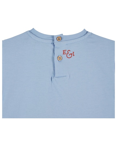 Emile & Ida - Tee shirt imprime place fruit - Ciel (ad015)
