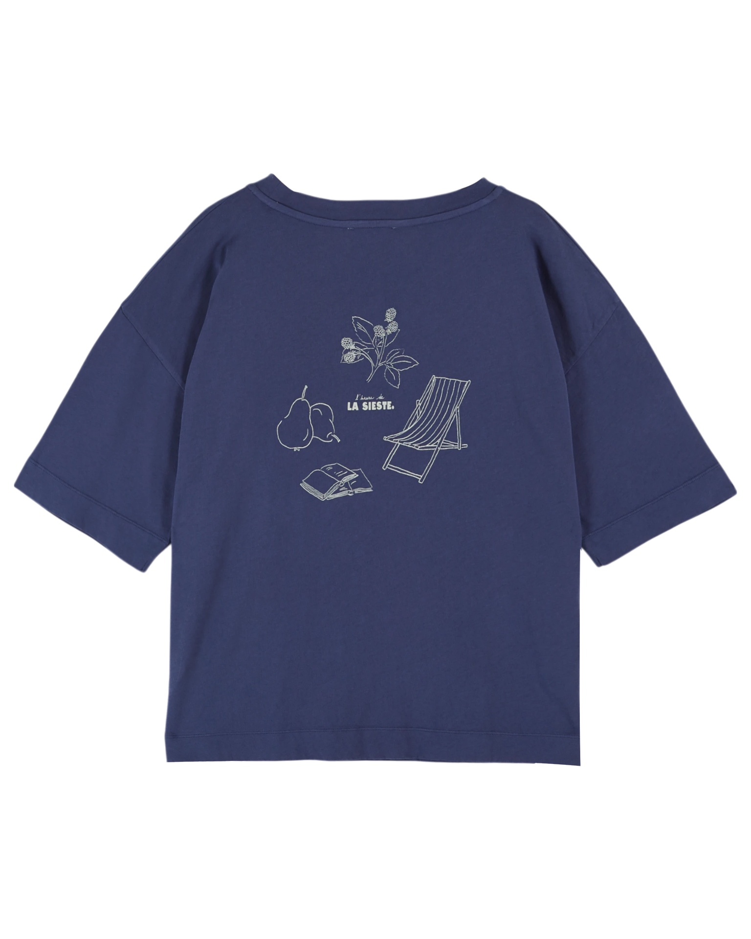 Emile & Ida - Tee shirt imprime - Marine (ida-daisy1) - 1