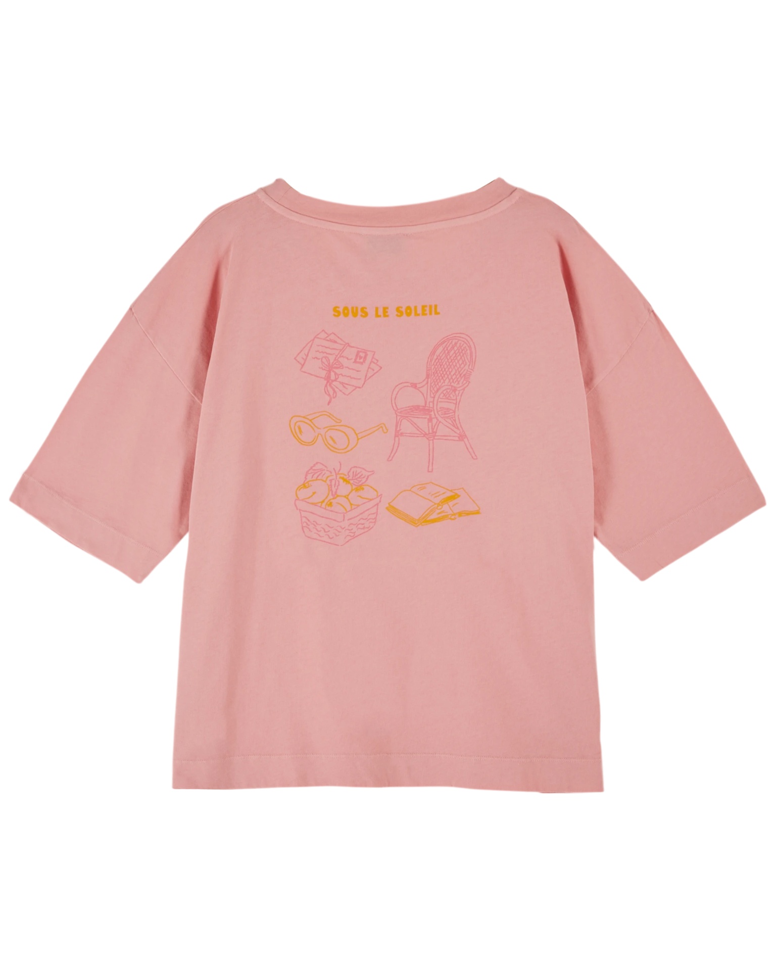 Emile & Ida - Tee shirt imprime - Rose indien (ida-daisy2) - 1