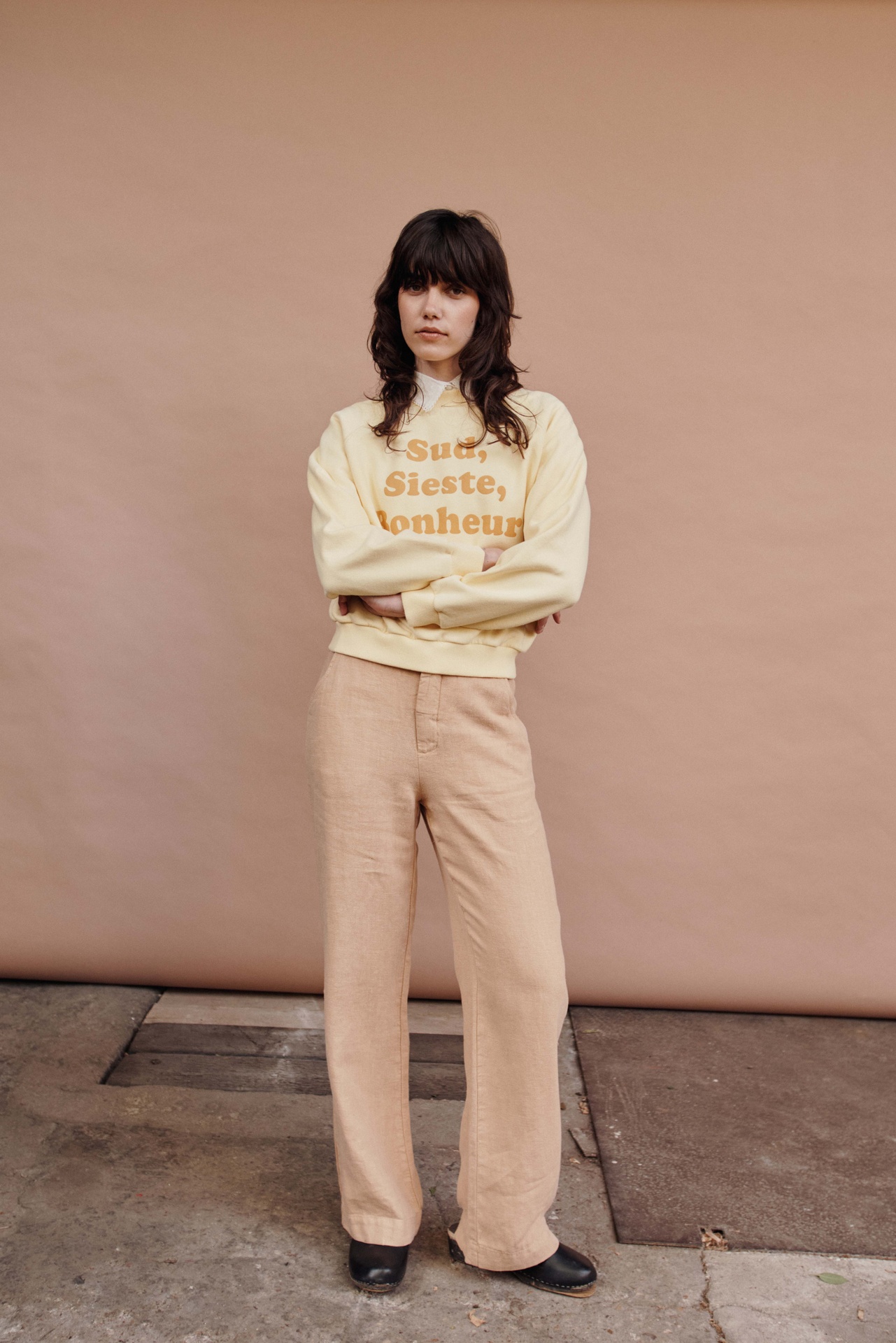Emile & Ida - Sweat message - Creme (ida-dame) - 1