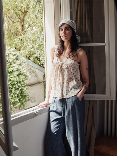 Emile & Ida - Short eponge uni - Coquelicot (ida-dan)