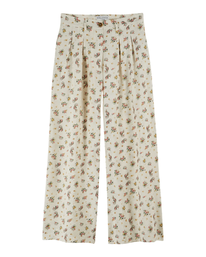 Emile & Ida - Pantalon imprime viscose - Forsythia (ida-daniel)