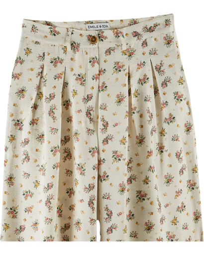 Emile & Ida - Pantalon imprime viscose - Forsythia (ida-daniel)