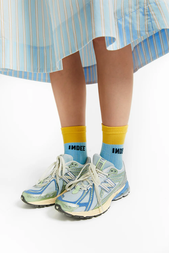 Indee - Various socks with logo sky blue