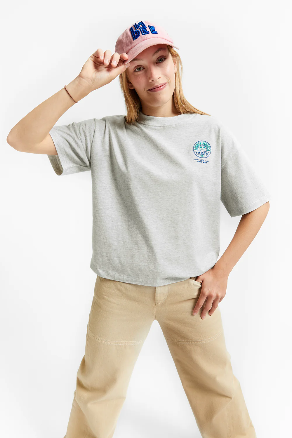 Indee - Vacancy T-shirt (grey melange) - 2