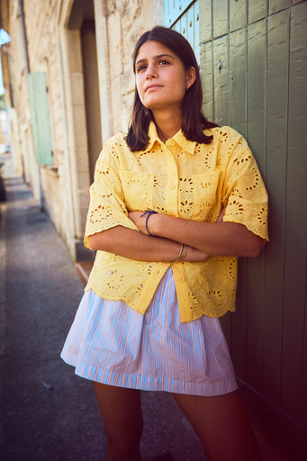 Indee - Valbelle english embroidery shirt mimosa