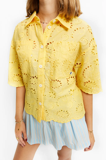 Indee - Valbelle english embroidery shirt mimosa