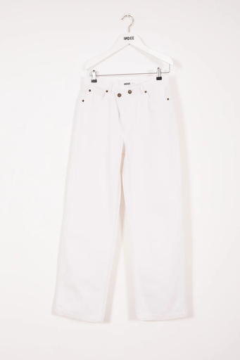 Indee - Valdez mom fit denim trousers white