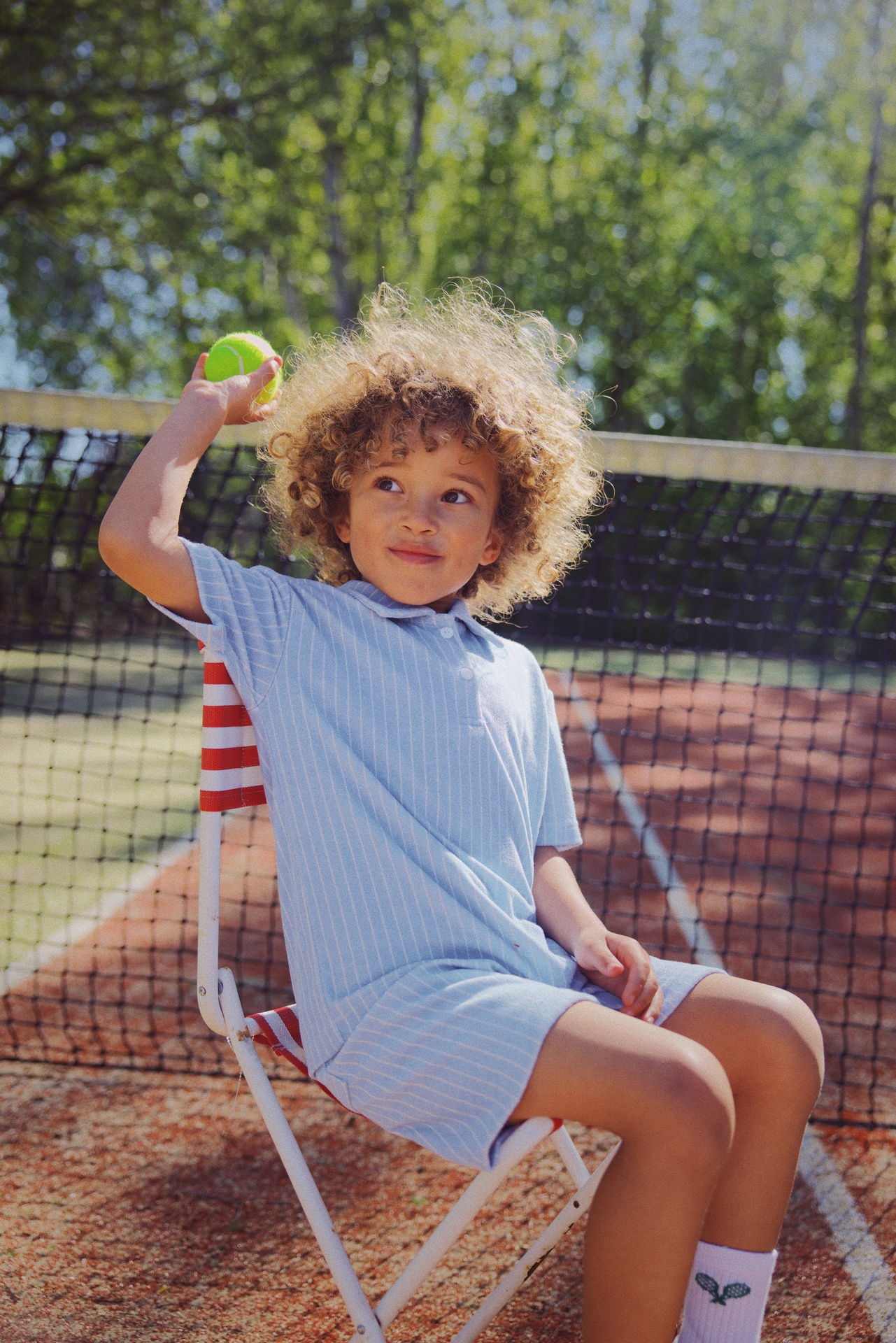 Flöss - Nohr shorts - Bright blue stripe - 2