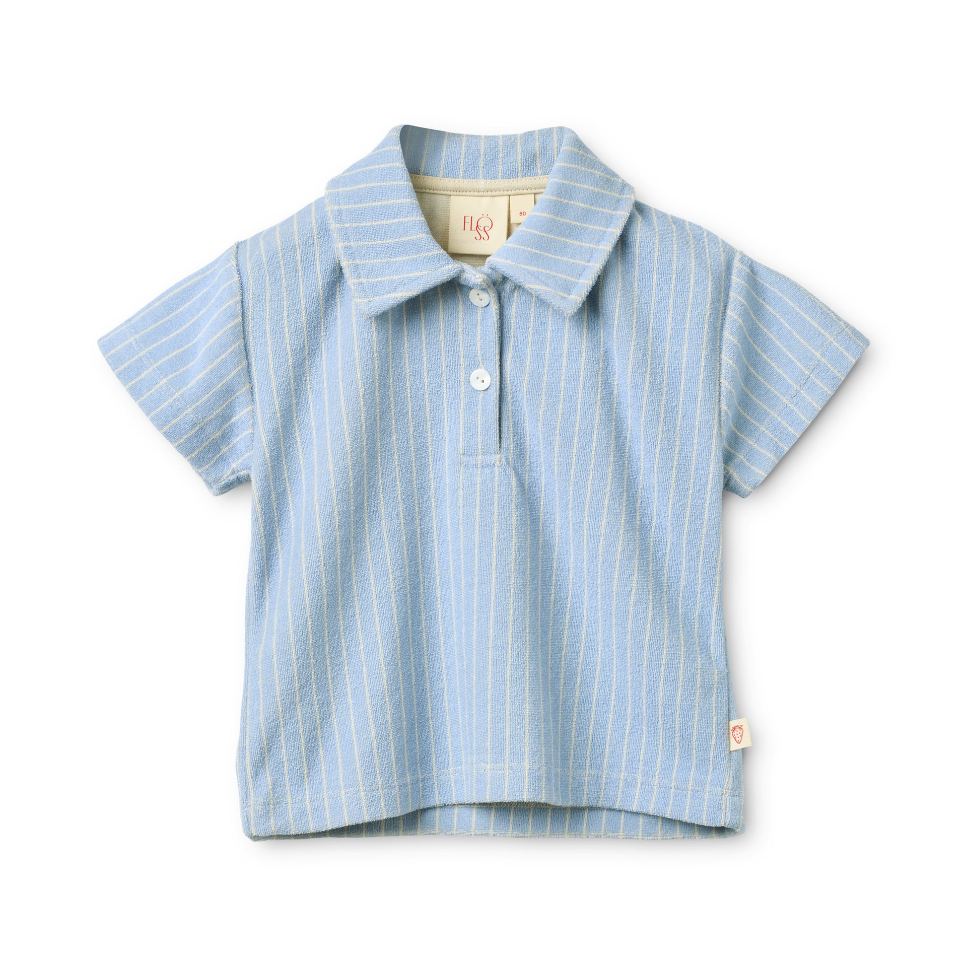 Flöss - Nohr shirt - Bright blue stripe - 1