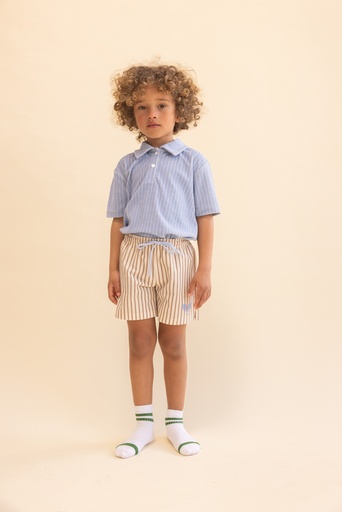 Flöss - Nohr shirt - Bright blue stripe