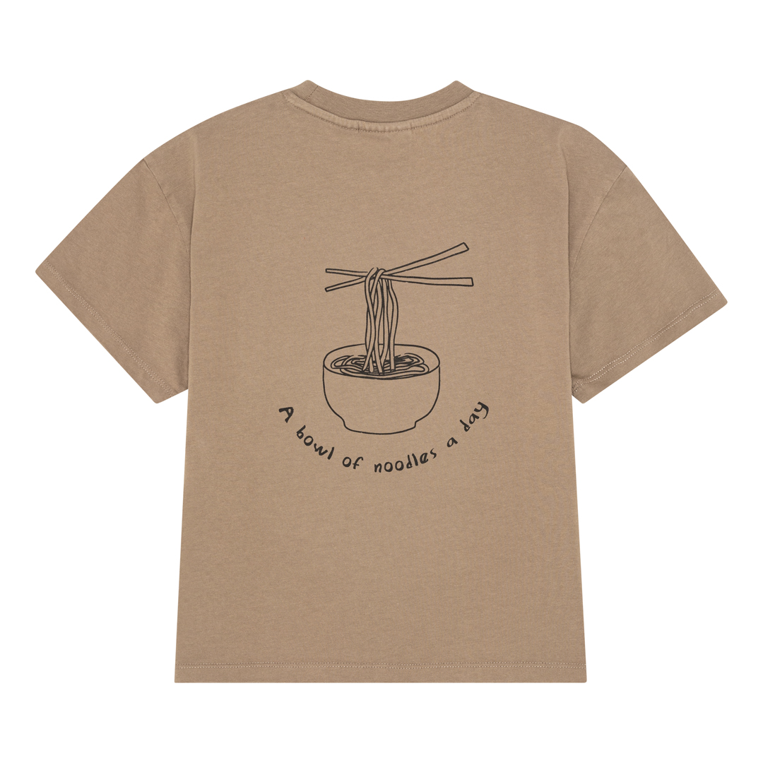 Brunobruno - Nanna t-shirt - walnut noodles - 2