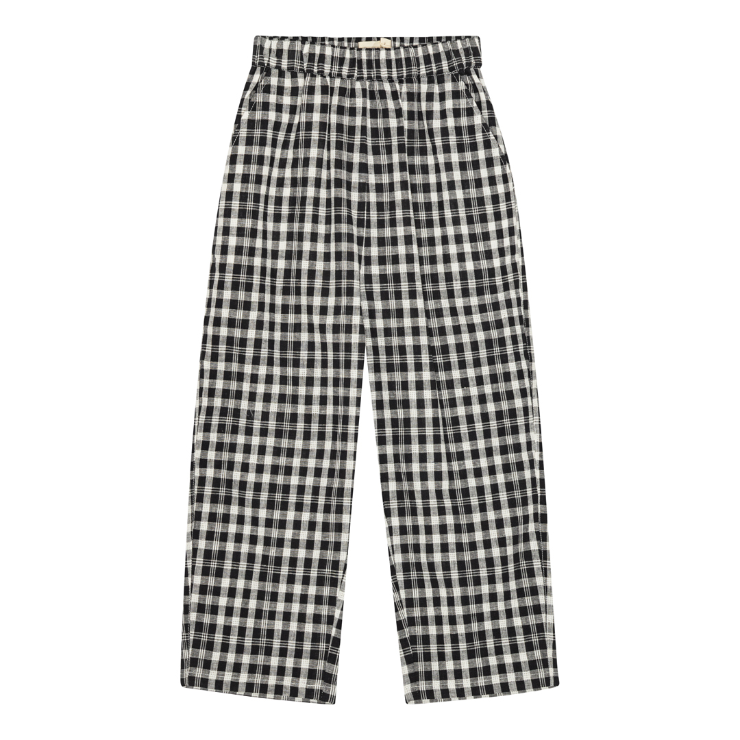 Brunobruno - Dora check pants - jet black check - 1