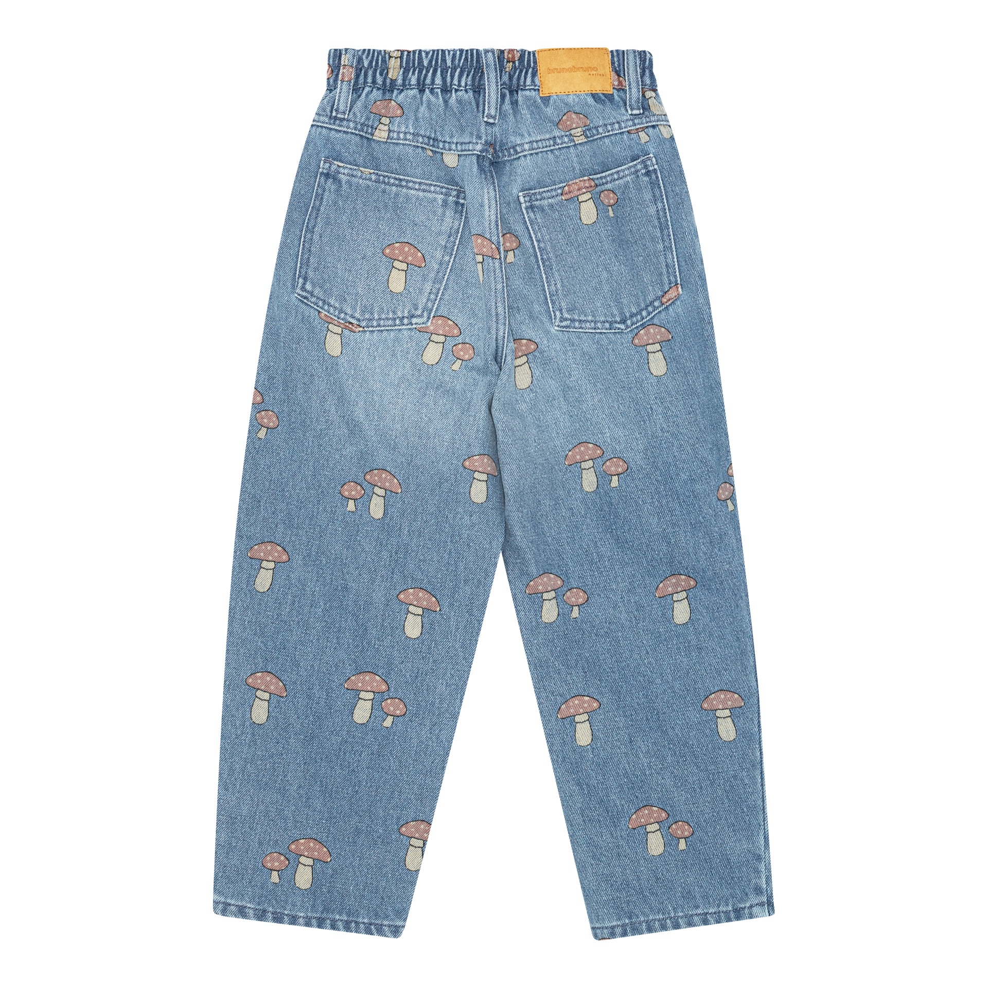 Brunobruno - Dorethy aop jeans - mid blue denim aop - 3
