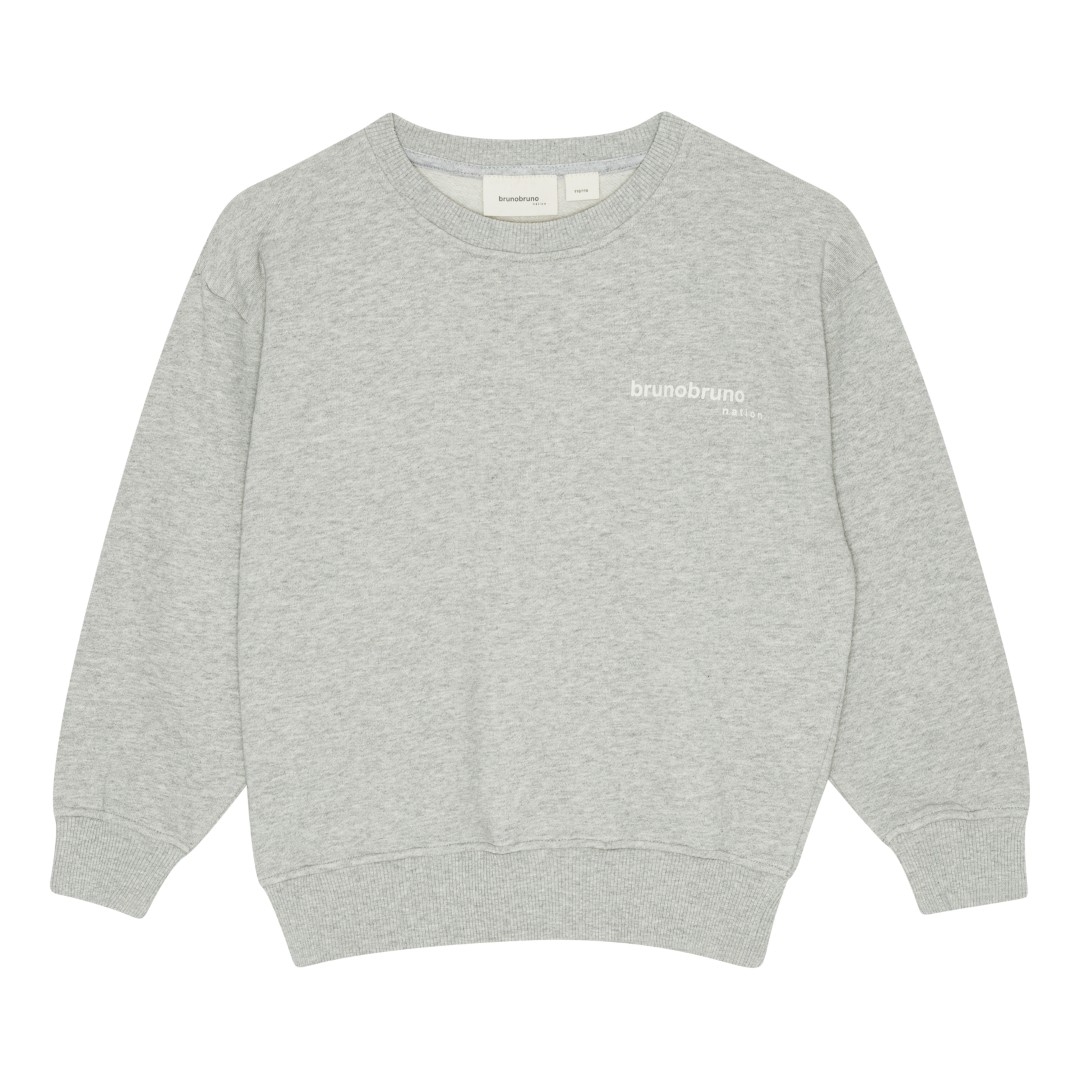Brunobruno - Norah sweatshirt - light grey melange - 4