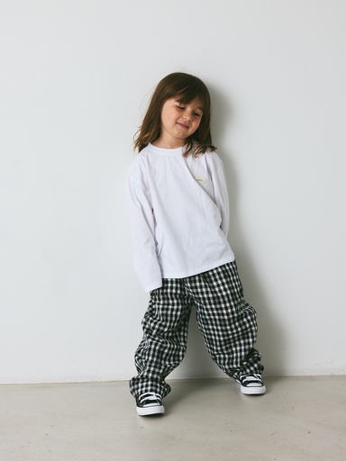 Brunobruno - Dora check pants - jet black check