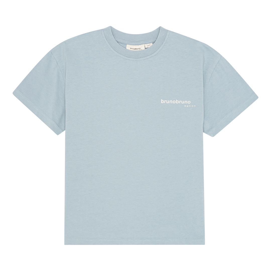Brunobruno - Nanna t-shirt - dusty blue skateboard - 4