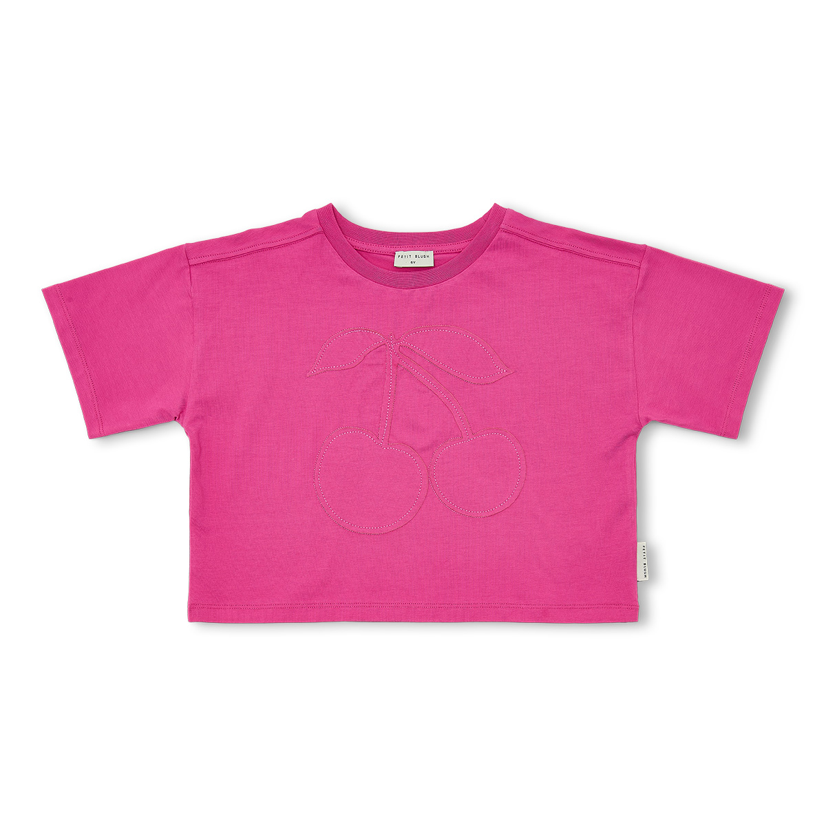 Petit Blush - Cherry t-shirt - Rose violet - 1