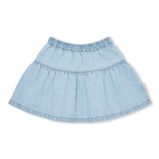 Petit Blush - Jeans ruffle skirt - Washed light blue
