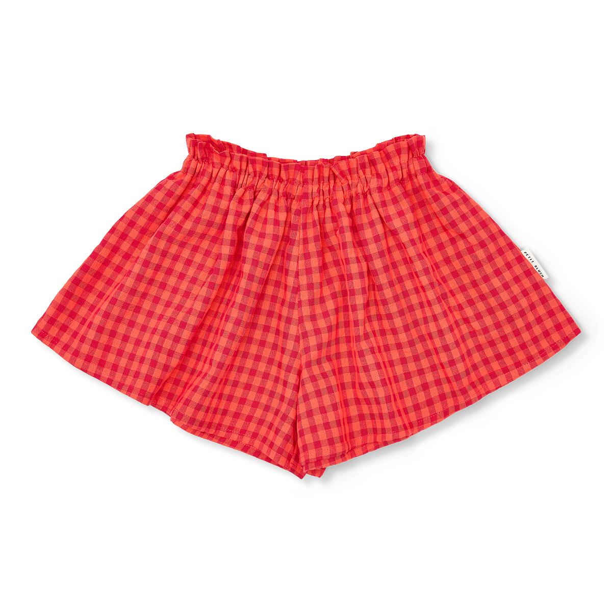 Petit Blush - Ruffle short - Check red - 1