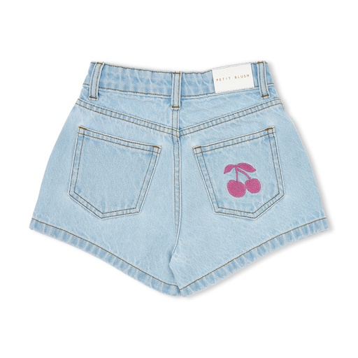 Petit Blush - Jeans short - Washed light blue