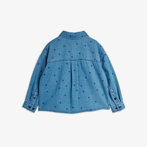 Mini Rodini - Denim dots shirt - Blue